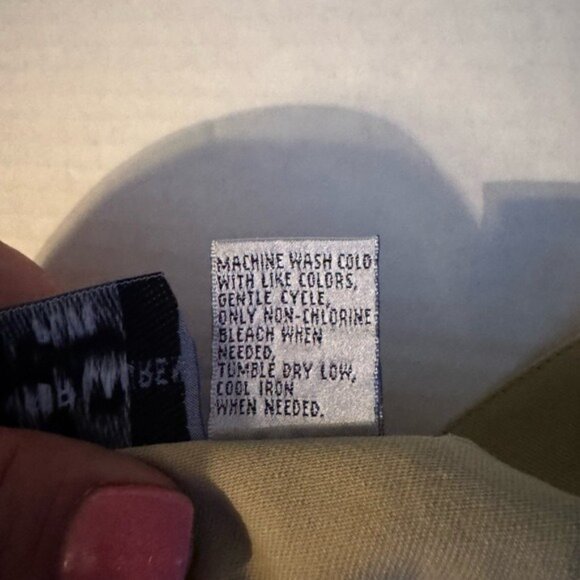 Vintage Jennifer Lauren Button Up Midi Skirt Size 2X Academia Tan Preppy Twee - Picture 6 of 7